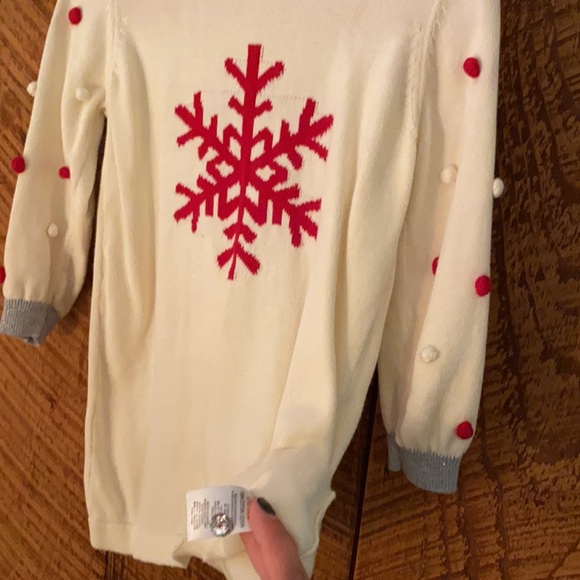 Snowflake Sweater Dress by Hatley Baby; Perfect for Holidays! - Picture 4 of 4